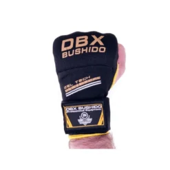 Mitaines de protection de haute qualité pour gants de boxe - Design Noir et jaune