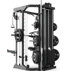 Multigym ATX GMX2000 - Smith machine ultra-fonctionnelle avec double colonne de poids 90 kg