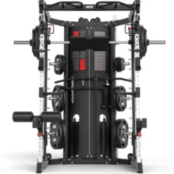 Multigym ATX GMX2000 - Smith machine ultra-fonctionnelle avec double colonne de poids 90 kg