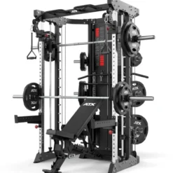 Multigym ATX GMX2000 - Smith machine ultra-fonctionnelle avec double colonne de poids 90 kg