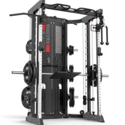 Multigym ATX GMX2000 - Smith machine ultra-fonctionnelle avec double colonne de poids 90 kg