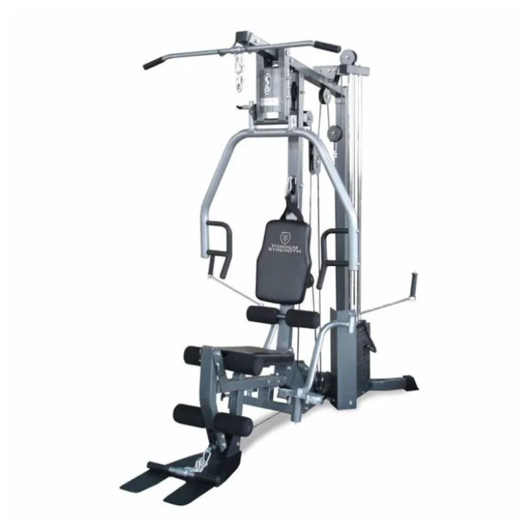 Multi-gym de musculation pour entraînements complets en homegym - Charge guidée de 95 kg - MG1 Titanium Strength