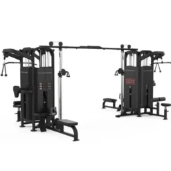 Multi-gym station avec 8 colonnes de poids - Multi-jungle station de musculation Titanium Strength Black Séries BS-CS08