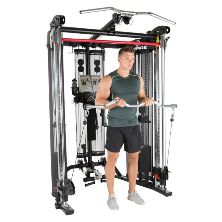 Multi-presse station avec système double poulie pour entraînement en home gym - FT2