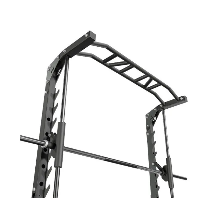 Multipress Smith Machine à cadre guidée avec barre de traction multigrip et barres à dips - Capacité 300 kg
