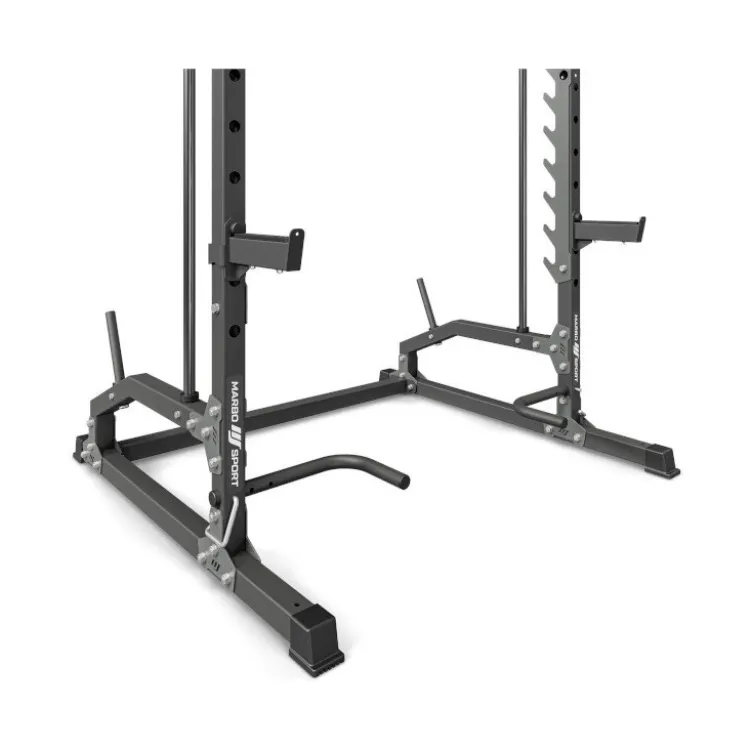 Multipress Smith Machine à cadre guidée avec barre de traction multigrip et barres à dips - Capacité 300 kg