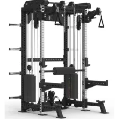 Multi pull rack 2.0 de musculation pour Home Gym Avec 6 points de traction et colonnes de poids 2 x 110 kg - ATX