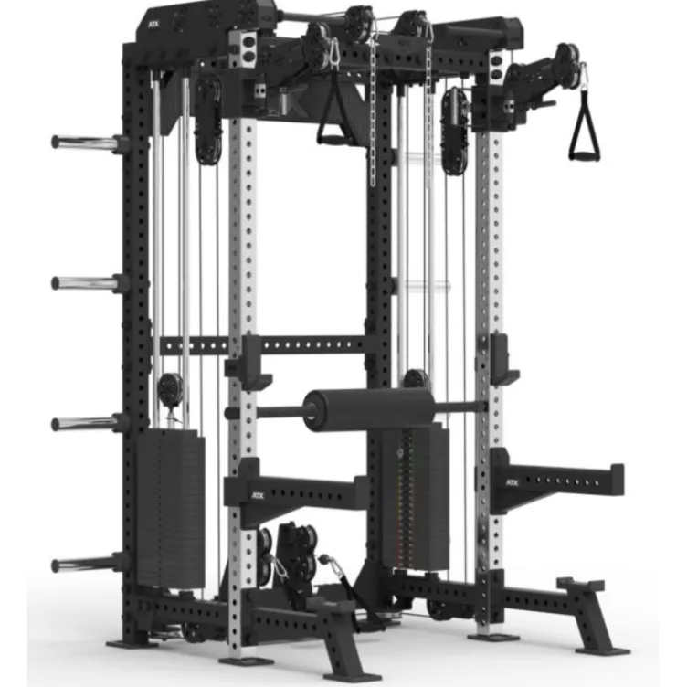 Multi pull rack 2.0 de musculation pour Home Gym Avec 6 points de traction et colonnes de poids 2 x 110 kg - ATX