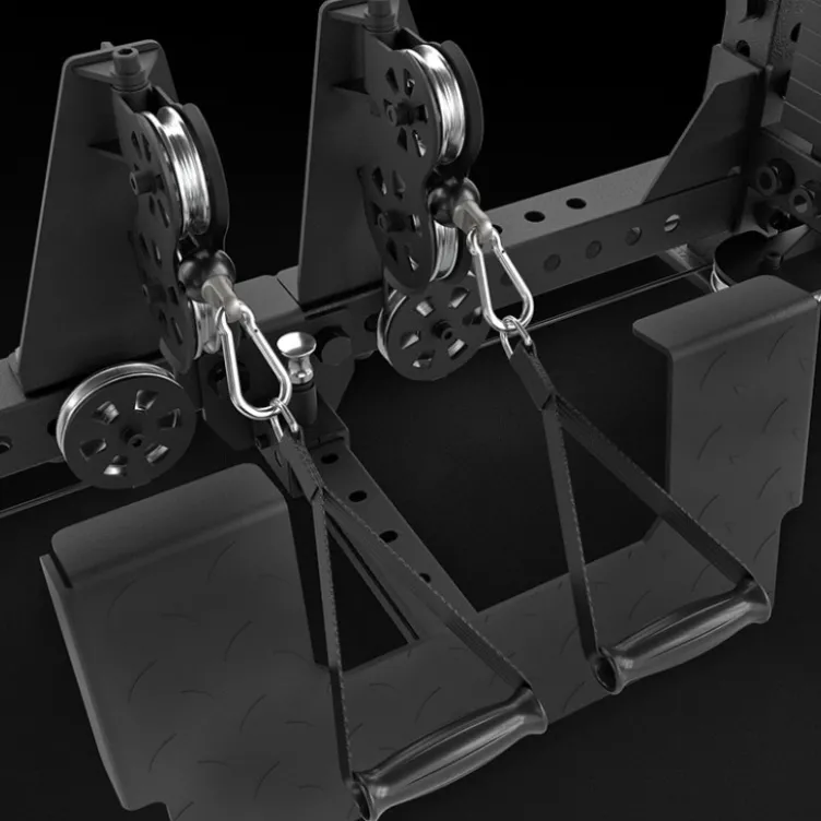 Multi pull rack 2.0 de musculation pour Home Gym Avec 6 points de traction et colonnes de poids 2 x 110 kg - ATX