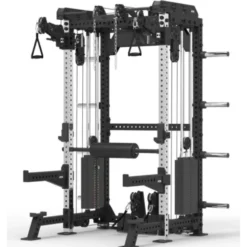 Multi pull rack 2.0 de musculation pour Home Gym Avec 6 points de traction et colonnes de poids 2 x 110 kg - ATX