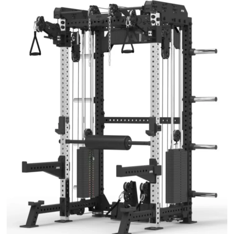 Multi pull rack 2.0 de musculation pour Home Gym Avec 6 points de traction et colonnes de poids 2 x 110 kg - ATX