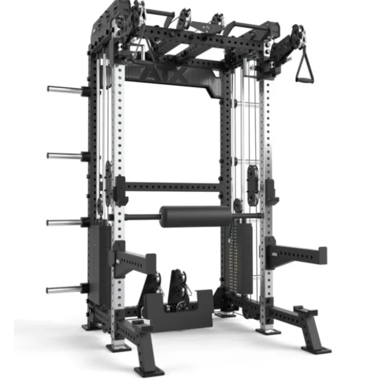 Multi pull rack 2.0 de musculation pour Home Gym Avec 6 points de traction et colonnes de poids 2 x 110 kg - ATX