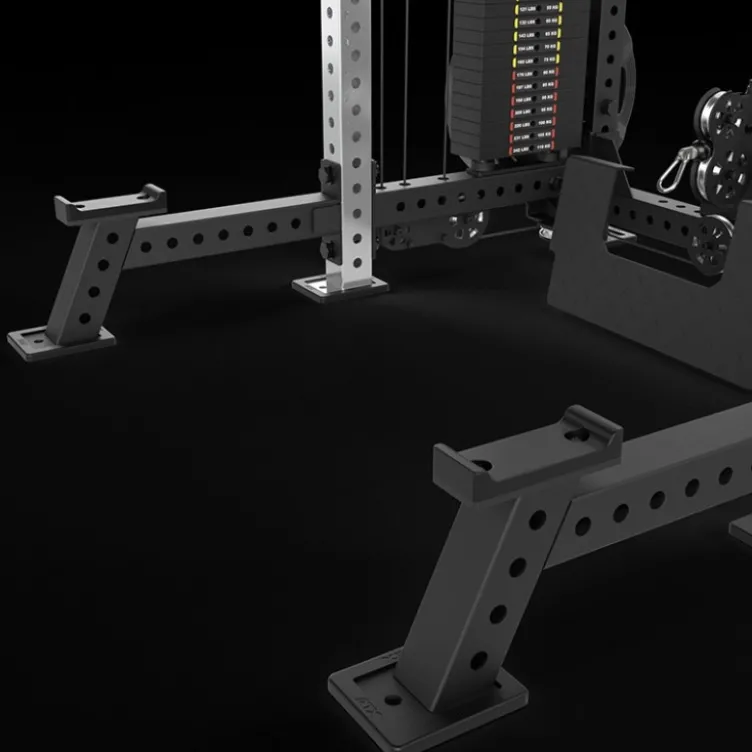 Multi pull rack 2.0 de musculation pour Home Gym Avec 6 points de traction et colonnes de poids 2 x 110 kg - ATX