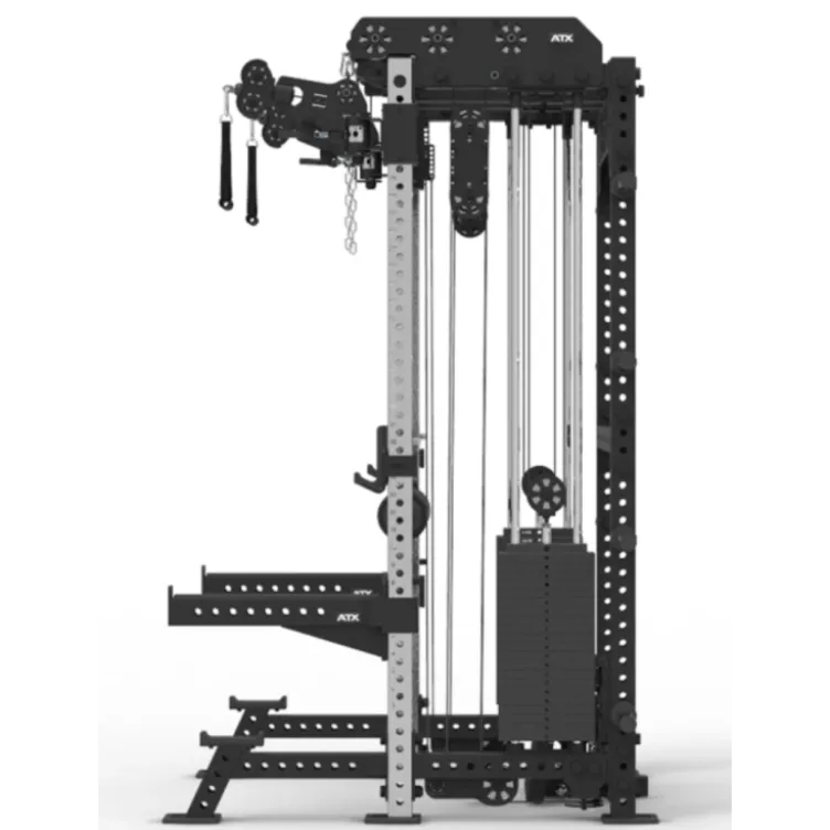 Multi pull rack 2.0 de musculation pour Home Gym Avec 6 points de traction et colonnes de poids 2 x 110 kg - ATX