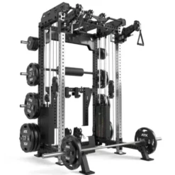 Multi pull rack 2.0 de musculation pour Home Gym Avec 6 points de traction et colonnes de poids 2 x 110 kg - ATX