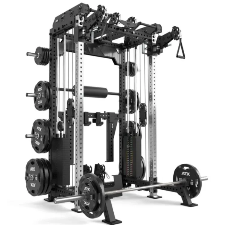 Multi pull rack 2.0 de musculation pour Home Gym Avec 6 points de traction et colonnes de poids 2 x 110 kg - ATX