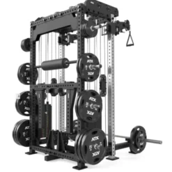 Multi pull rack 2.0 de musculation pour Home Gym Avec 6 points de traction et colonnes de poids 2 x 110 kg - ATX
