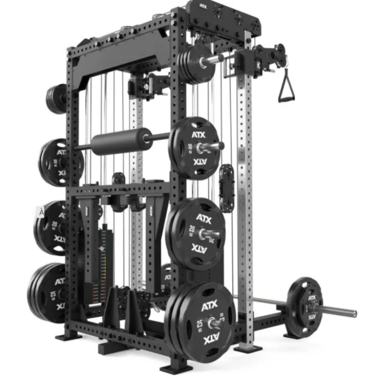 Multi pull rack 2.0 de musculation pour Home Gym Avec 6 points de traction et colonnes de poids 2 x 110 kg - ATX