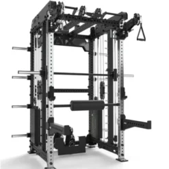 Multi Pull Smith Rack ATX fitness 2 x 110 kg avec résistance extrême de 1000 kg et 6 points de traction pivotants