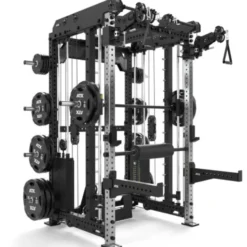 Multi Pull Smith Rack ATX fitness 2 x 110 kg avec résistance extrême de 1000 kg et 6 points de traction pivotants