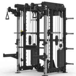 Multi Pull Smith Rack ATX fitness 2 x 110 kg avec résistance extrême de 1000 kg et 6 points de traction pivotants