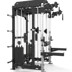 Multi Pull Smith Rack ATX fitness 2 x 110 kg avec résistance extrême de 1000 kg et 6 points de traction pivotants