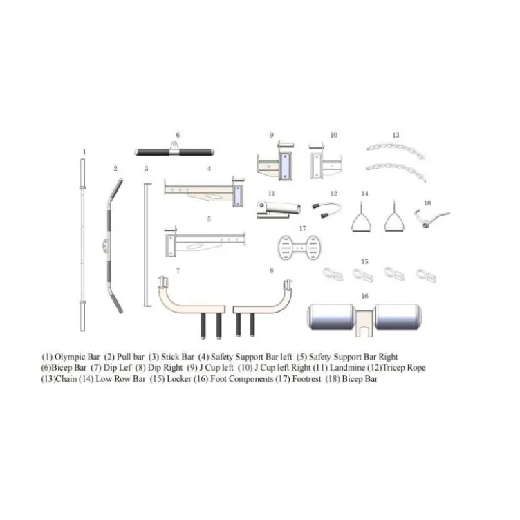 Multi-station de musculation complète à double colonnes de poids 2 x 100 kg - Set d'accessoires inclus - B200 V3