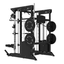 Multi-station de musculation complète à double colonnes de poids 2 x 100 kg - Set d'accessoires inclus - B200 V3