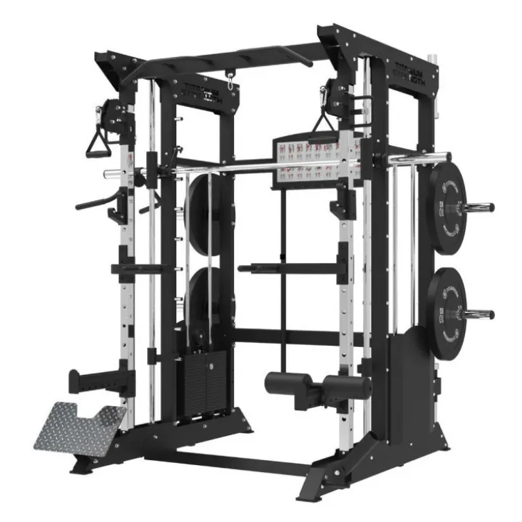Multi-station de musculation complète à double colonnes de poids 2 x 100 kg - Set d'accessoires inclus - B200 V3