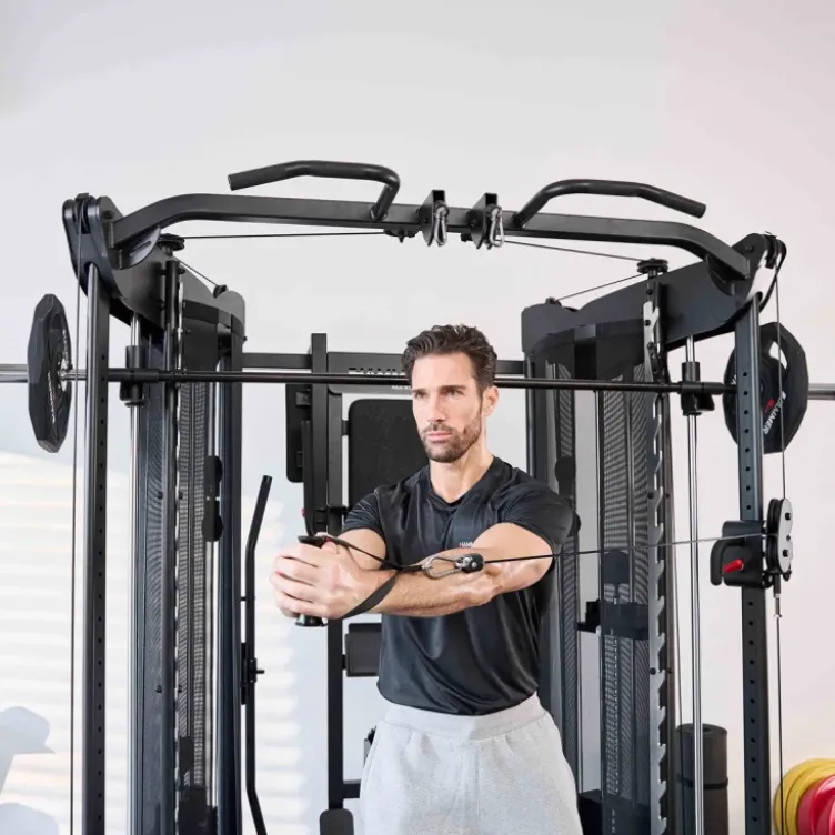 Multi-station de musculation professionnelle - Smith machine polyvalente - Autark 10.0