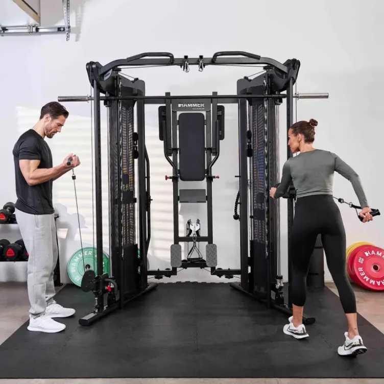 Multi-station de musculation professionnelle - Smith machine polyvalente - Autark 10.0