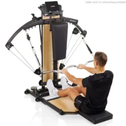 Multi-station en bois Bio force avec technologie TNT - Entraînement polyvalent en homegym avec résistance maximale de 125 kg