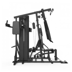 Multistation semi-pro TM1 Titanium Strength avec presse réglable pour training des jambes et chaise romaine - 80kg