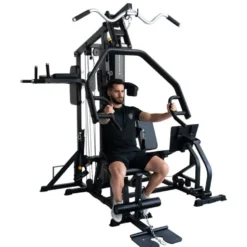 Multistation semi-pro TM1 Titanium Strength avec presse réglable pour training des jambes et chaise romaine - 80kg