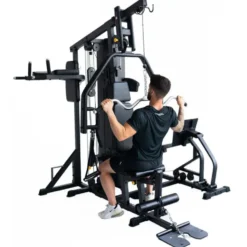 Multistation semi-pro TM1 Titanium Strength avec presse réglable pour training des jambes et chaise romaine - 80kg