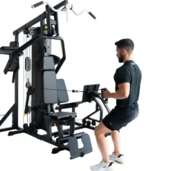 Multistation semi-pro TM1 Titanium Strength avec presse réglable pour training des jambes et chaise romaine - 80kg