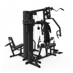 Multistation semi-pro TM1 Titanium Strength avec presse réglable pour training des jambes et chaise romaine - 80kg