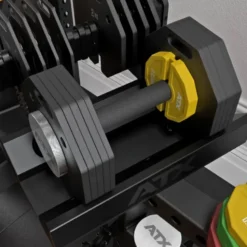 Octa Dumbell Stand ATX - Support pour haltères à charge variable ATX Octa et barre SZ - 2 x 18 espaces pour plaques de poids