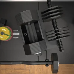 Octa Dumbell Stand ATX - Support pour haltères à charge variable ATX Octa et barre SZ - 2 x 18 espaces pour plaques de poids