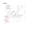 Option bras de leviers universels - Jammers Arms pour racks à squat 50 x 50 mm