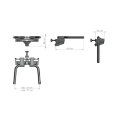 Option Dips ATX écartement réglable pour rack de musculation série 600 et 700 - Capacité de charge 200 kg