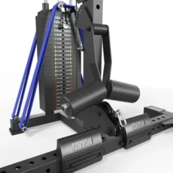 Option poste à poulie ATX à charge guidée de 125 kg avec réglage de la hauteur et supports pour bandes de résistance