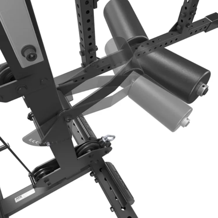 Option poste à poulie ATX à charge guidée de 125 kg avec réglage de la hauteur et supports pour bandes de résistance