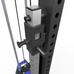 Option poste à poulie ATX à charge guidée de 125 kg avec réglage de la hauteur et supports pour bandes de résistance