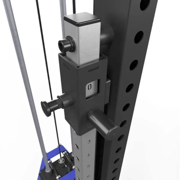 Option poste à poulie ATX à charge guidée de 125 kg avec réglage de la hauteur et supports pour bandes de résistance