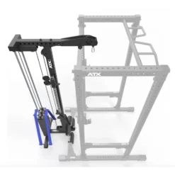 Option poste à poulie ATX à charge guidée de 125 kg avec réglage de la hauteur et supports pour bandes de résistance