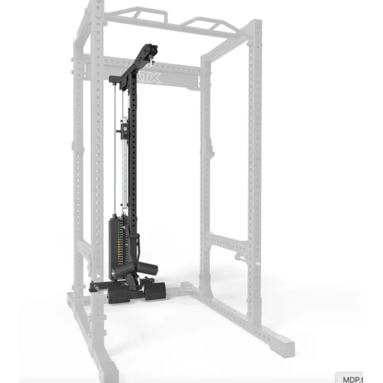 Option poste à poulie ATX à charge guidée de 125 kg avec réglage de la hauteur et supports pour bandes de résistance