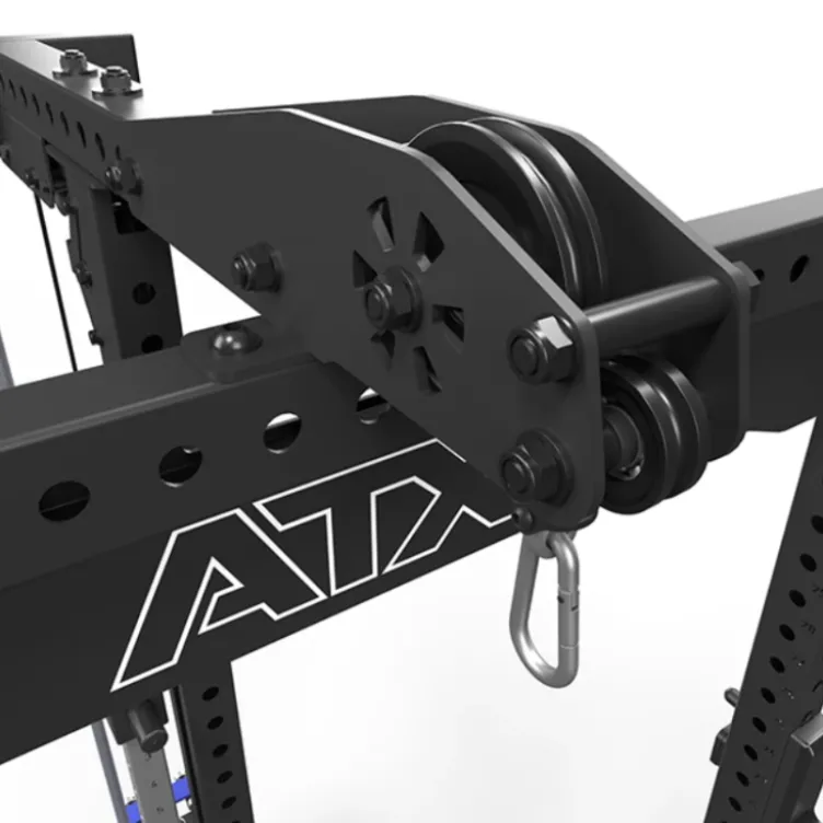 Option poste à poulie ATX à charge guidée de 125 kg avec réglage de la hauteur et supports pour bandes de résistance