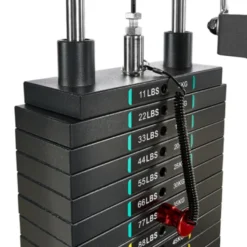 Option poste à poulie à charge guidée 100 kilos série 500 pour racks et cages à squat ATX
