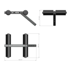 Option pour banc de musculation ATX - Accessoire poste à abdominaux